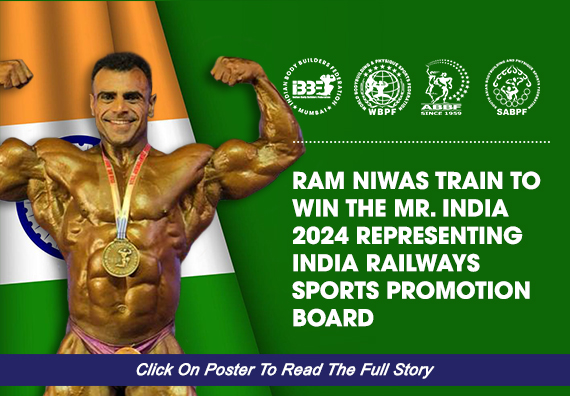 Ram Nivas Train to Win the Mr India 2024 Representing Indian Railways Sports Promotion Board... 